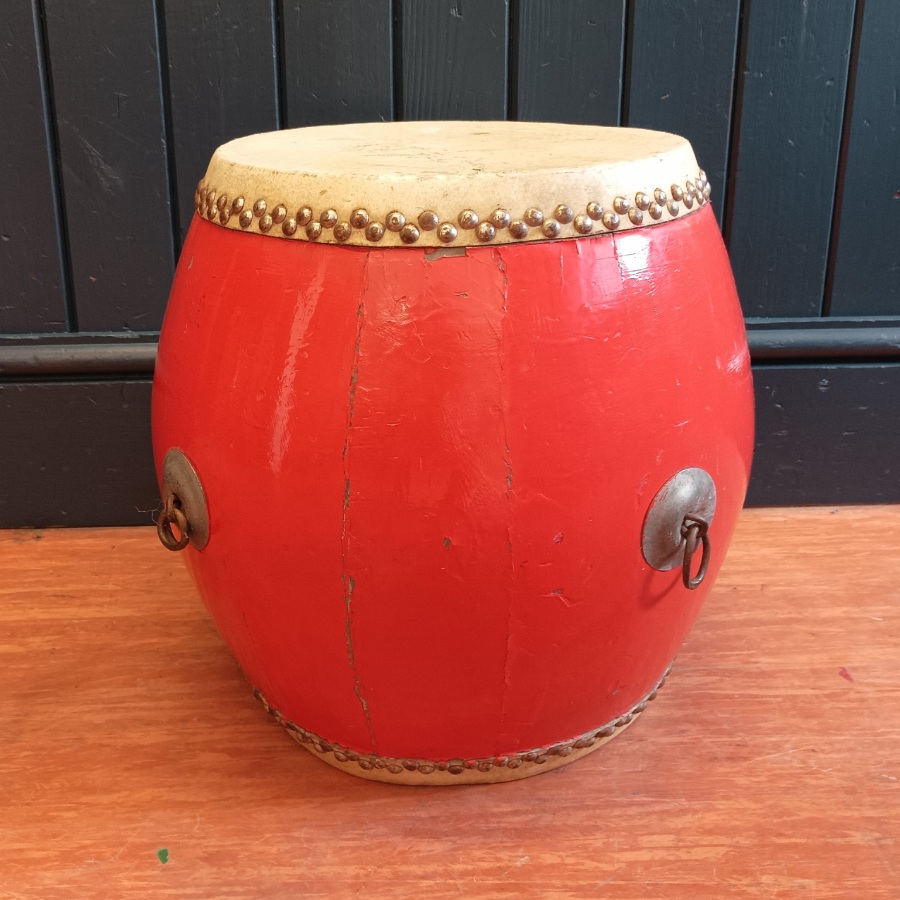 Vintage Chinese Ceremonial Drum